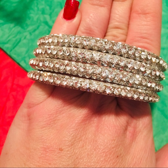 Crystal Bling Bangles(4)💎💎💎💎 - Picture 3 of 5